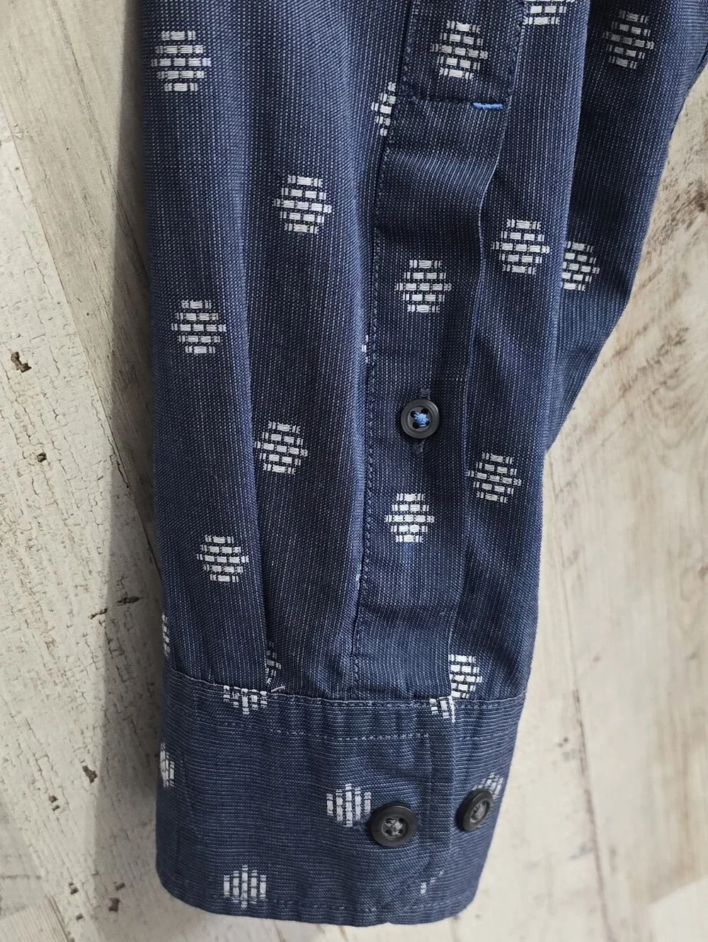 Banana Republic Grant Fit Blue Long Sleeve Button Down Shirt Size Large 46-48